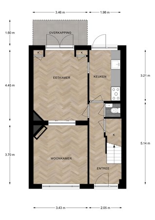 Floorplan - Brinkgreverweg 126, 7413 AG Deventer